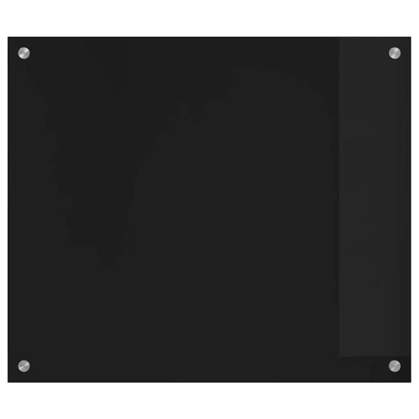 Küchenrückwand Schwarz 70 x 60 x 0.8 cm Gehärtetes Glas