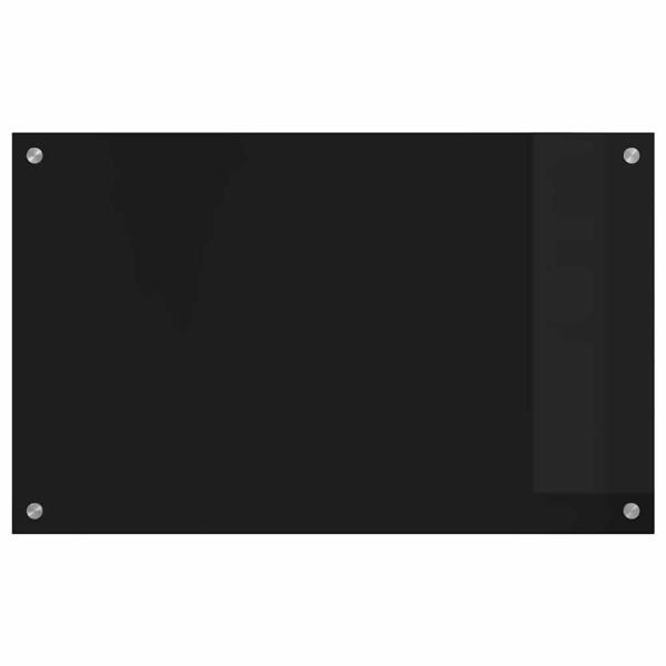 Küchenrückwand Schwarz 80 x 50 x 0.8 cm Gehärtetes Glas