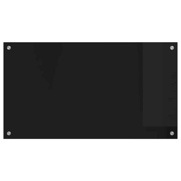 Küchenrückwand Schwarz 90 x 50 x 0.8 cm Gehärtetes Glas