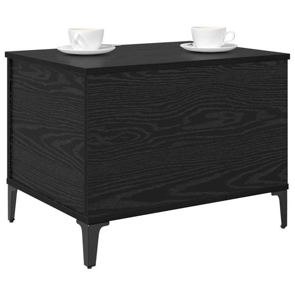 Couchtisch Schwarz Eichen-Optik 60 x 44.5 x 45 cm Holzwerkstoff