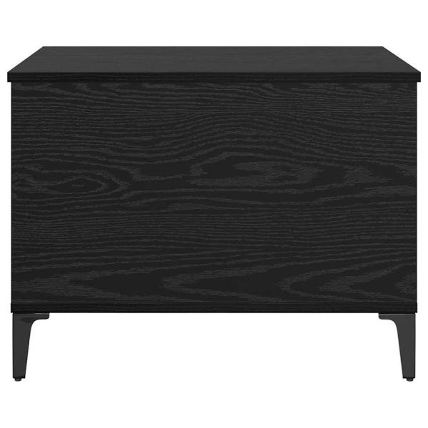 Couchtisch Schwarz Eichen-Optik 60 x 44.5 x 45 cm Holzwerkstoff