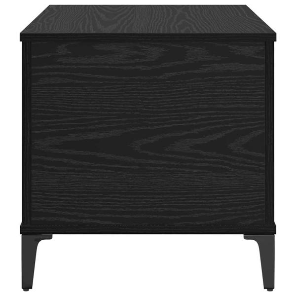 Couchtisch Schwarz Eichen-Optik 60 x 44.5 x 45 cm Holzwerkstoff