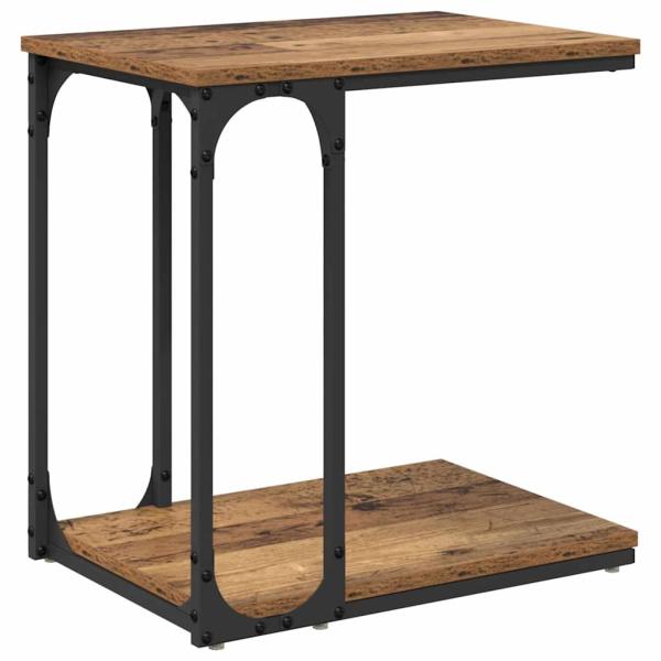 Beistelltisch mit Regal Altholz 50 x 35 x 52 cm Holzwerkstoff