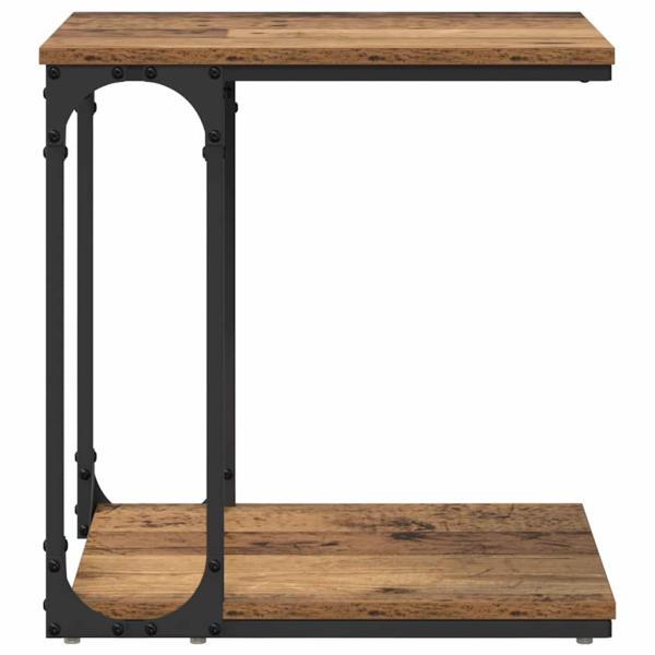 Beistelltisch mit Regal Altholz 50 x 35 x 52 cm Holzwerkstoff