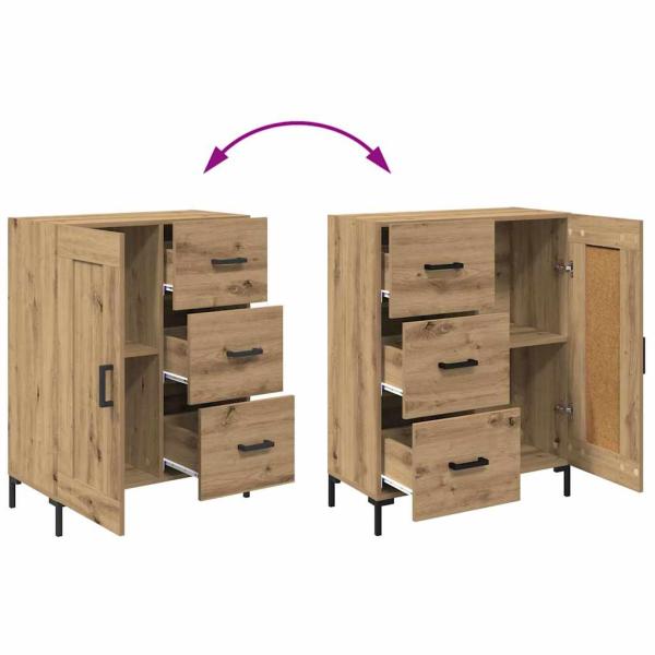 Sideboard Artisan-Eiche 69.5 x 34 x 90 cm Holzwerkstoff