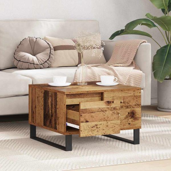 Couchtisch Altholz 55 x 55 x 36,5 cm Holzwerkstoff