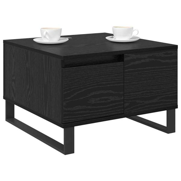 Couchtisch Schwarz Eichen-Optik 55 x 55 x 36,5 cm Holzwerkstoff