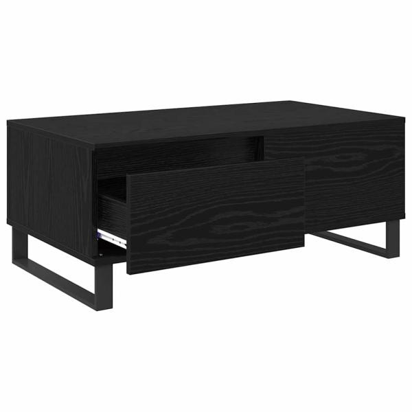 Couchtisch mit Schubladen Schwarz Eichen-Optik Holzwerkstoff