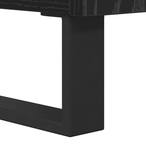 Sideboard mit Schubladen Schwarz Eichen-Optik Holzwerkstoff