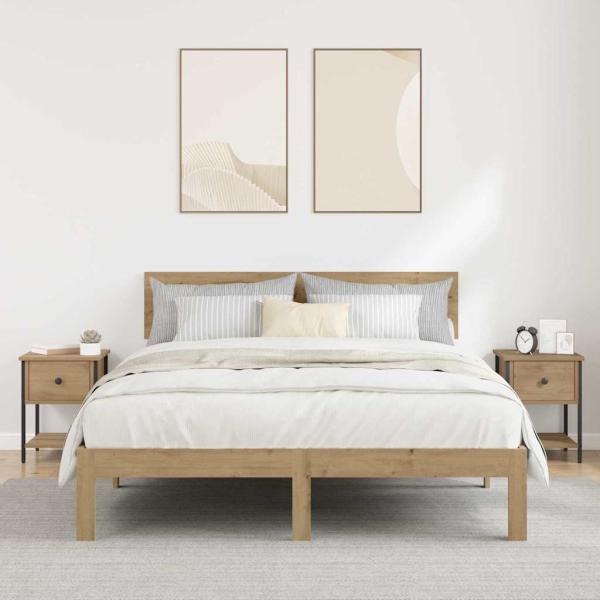 Nachttisch 2 pcs Artisan-Eiche 34 x 35,5 x 45 cm Holzwerkstoff