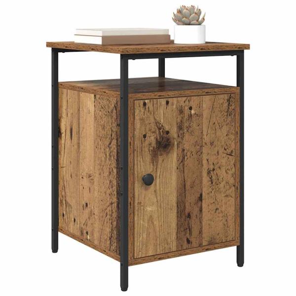 Nachttisch 2 pcs Altholz 40 x 42 x 60cm Holzwerkstoff