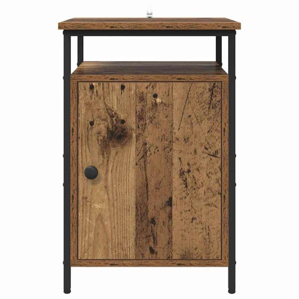 Nachttisch 2 pcs Altholz 40 x 42 x 60cm Holzwerkstoff