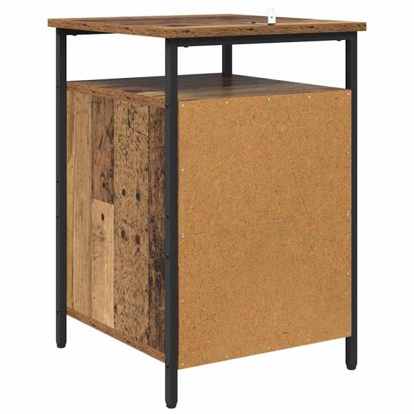 Nachttisch 2 pcs Altholz 40 x 42 x 60cm Holzwerkstoff