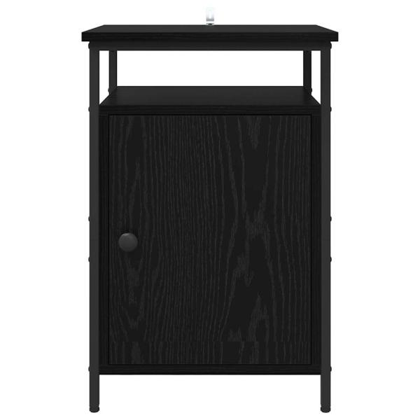 Nachttisch 2 pcs Schwarz Eichen-Optik 40 x 42 x 60cm