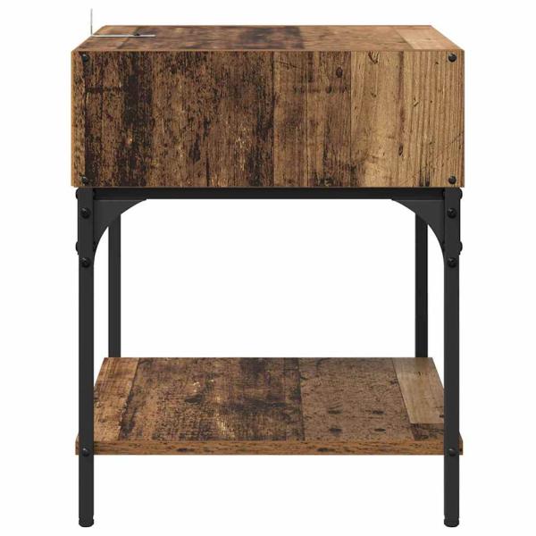 Nachttisch Altholz 40 x 40 x 50 cm Holzwerkstoff