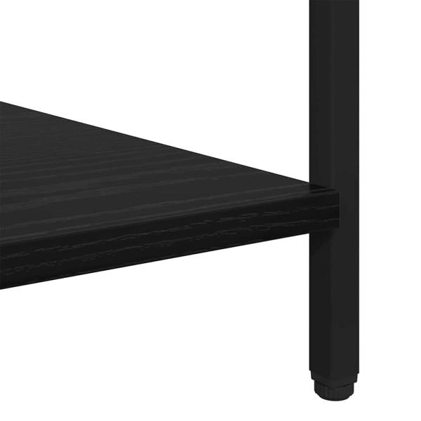 Nachttisch 2 pcs Schwarz Eichen-Optik 40 x 40 x 50 cm