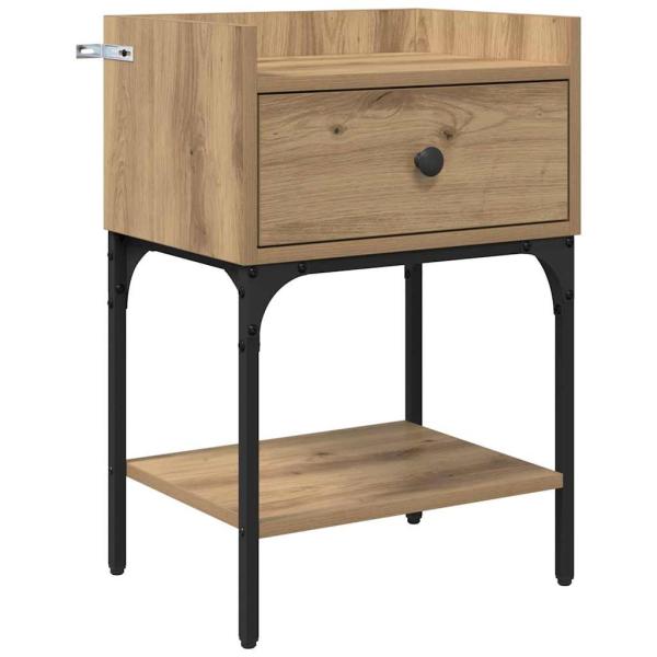 Nachttisch 2 pcs Artisan-Eiche 40 x 29 x 60 cm Holzwerkstoff