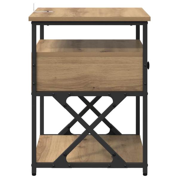 Nachttisch 2 pcs Artisan-Eiche 40 x 42 x 55 cm Holzwerkstoff