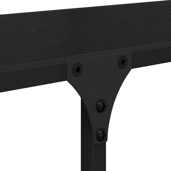 Regal Schwarz Eichen-Optik 100 x 32 x 170 cm Holzwerkstoff