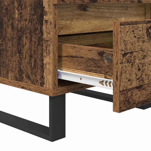 Nachttisch 2 pcs Altholz 40 x 35 x 50 cm Holzwerkstoff