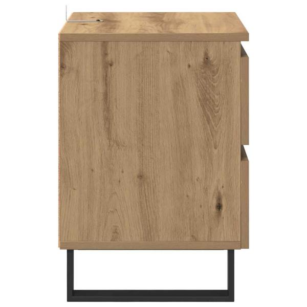 Nachttisch 2 pcs Artisan-Eiche 40 x 35 x 50 cm Holzwerkstoff