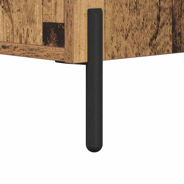 Nachttisch mit Schubladen Altholz 40 x 40 x 66 cm Holzwerkstoff