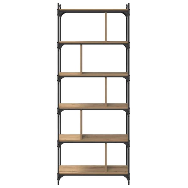 Bücherregal Artisan-Eiche 76 x 32 x 192 cm Holzwerkstoff