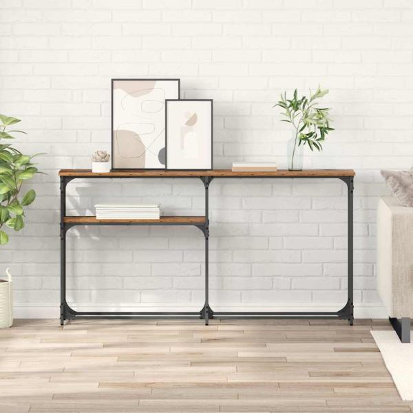 ARDEBO.de - Konsolentisch Altholz 145x22.5x75cm Holzwerkstoff