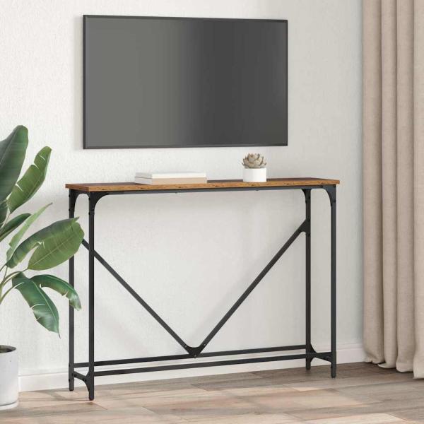 Konsolentisch Altholz 102 x 22,5 x 75 cm Holzwerkstoff
