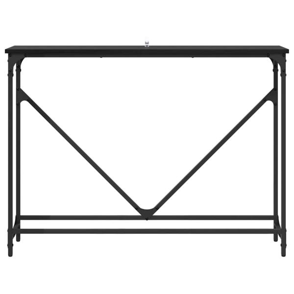 Konsolentisch Schwarz Eichen-Optik 102 x 22,5 x 75 cm
