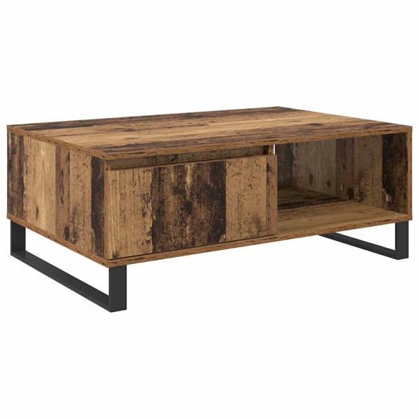 Couchtisch mit Schubladen Altholz 90 x 60 x 35 cm Holzwerkstoff