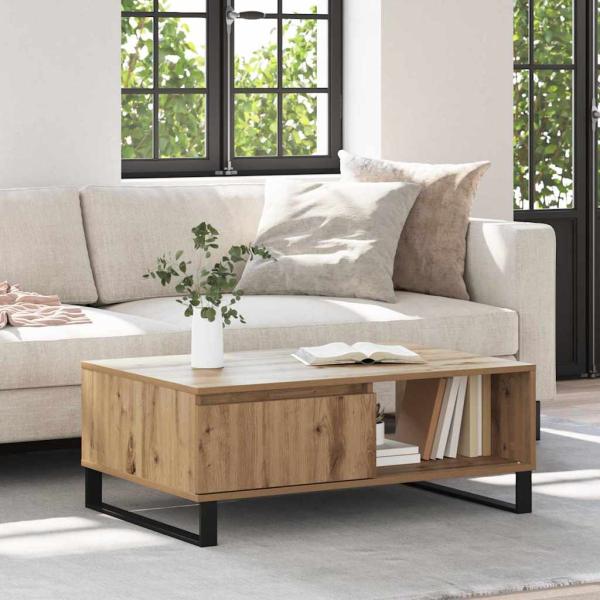 ARDEBO.de - Couchtisch Artisan-Eiche 90 x 60 x 35 cm Holzwerkstoff