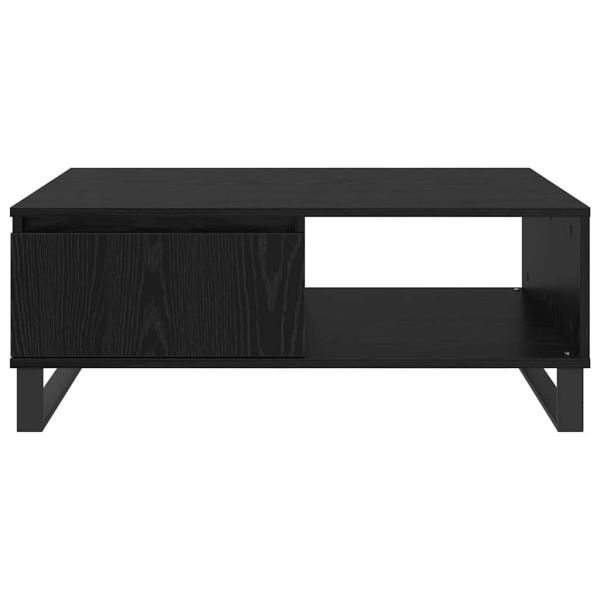 Couchtisch Schwarz Eichen-Optik 90 x 60 x 35 cm Holzwerkstoff