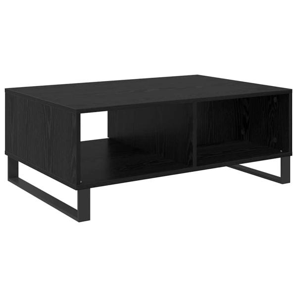 Couchtisch Schwarz Eichen-Optik 90 x 60 x 35 cm Holzwerkstoff