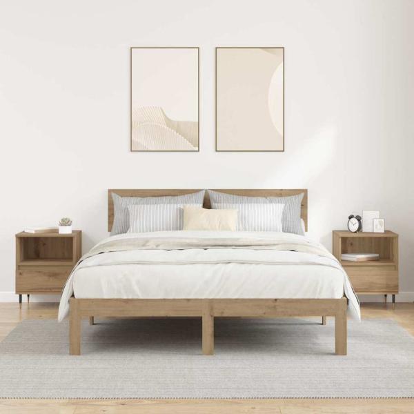 Nachttisch 2 pcs Artisan-Eiche 40 x 35 x 50 cm Holzwerkstoff