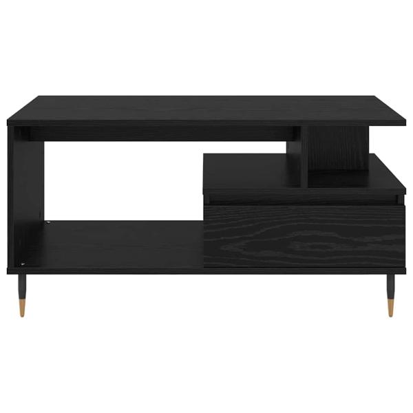 Couchtisch Schwarz Eichen-Optik 90 x 49 x 45 cm Holzwerkstoff