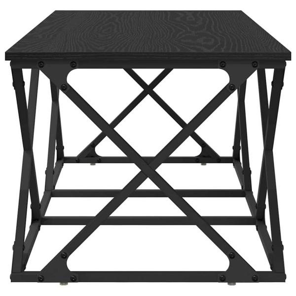 Couchtisch Schwarz Eichen-Optik 100 x 49 x 40 cm Holzwerkstoff