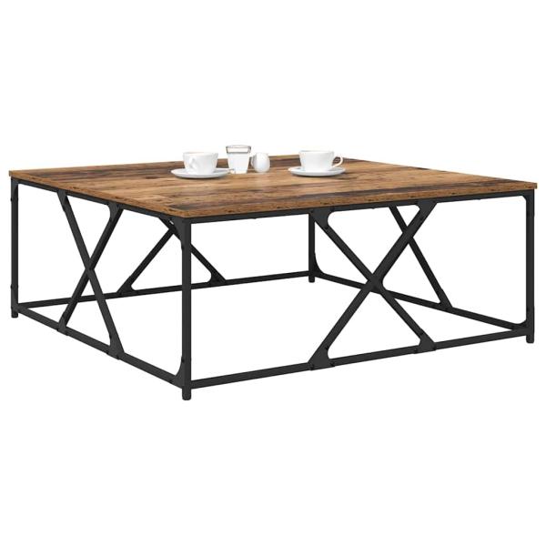 ARDEBO.de - Couchtisch Altholz 100 x 100 x 40 cm Holzwerkstoff