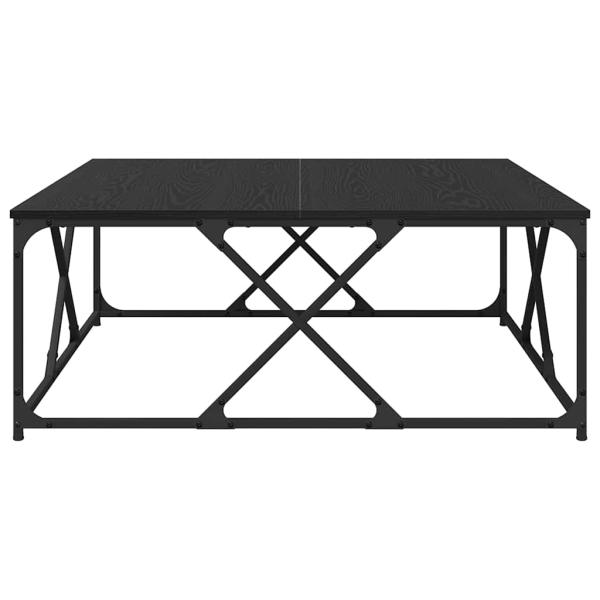 Couchtisch Schwarz Eichen-Optik 100 x 100 x 40 cm Holzwerkstoff