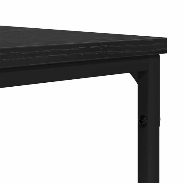 Couchtisch Schwarz Eichen-Optik 100 x 100 x 40 cm Holzwerkstoff