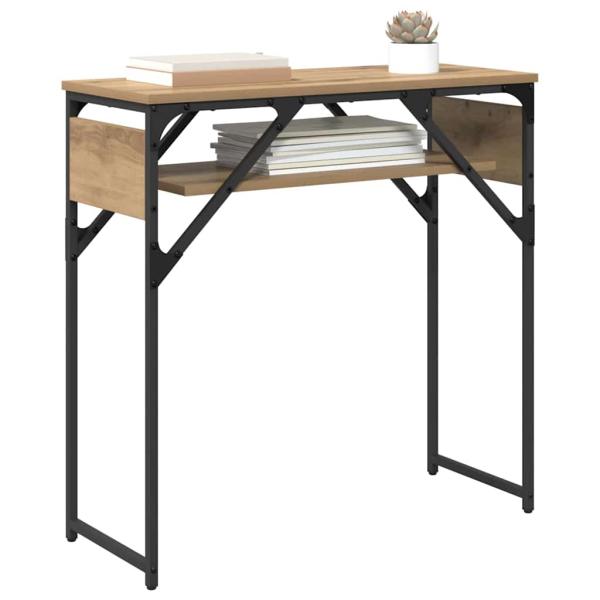 Konsolentisch Artisan-Eiche 75x30x75cm Holzwerkstoff