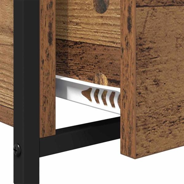 Couchtisch mit Schubladen Altholz 70x50x50cm Engineeredwood