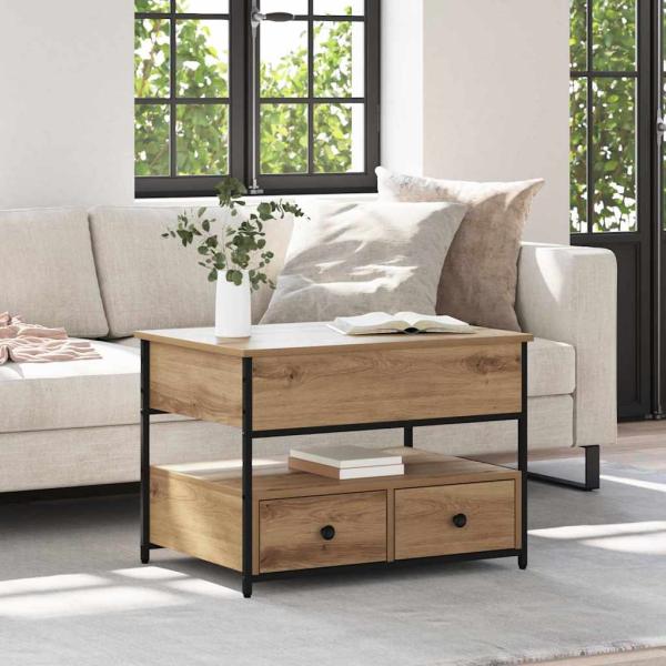 ARDEBO.de - Couchtisch Artisan-Eiche 70x50x50cm Engineeredwood