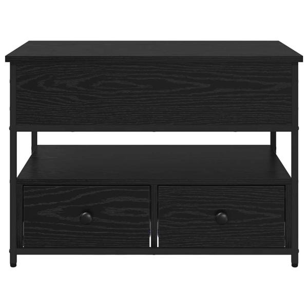 Couchtisch Schwarz Eichen-Optik 70x50x50cm Engineeredwood