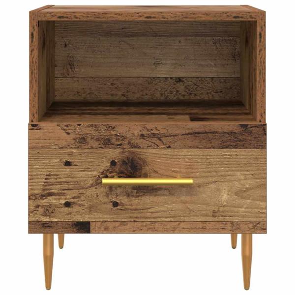 Nachttisch 2 pcs Altholz 40 x 35 x 47,5 cm Holzwerkstoff