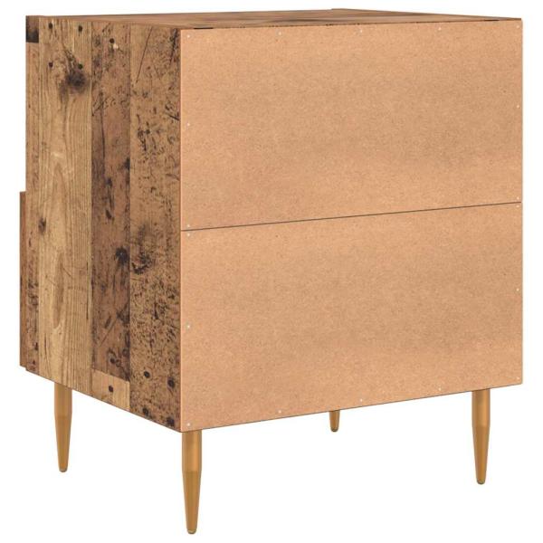 Nachttisch 2 pcs Altholz 40 x 35 x 47,5 cm Holzwerkstoff