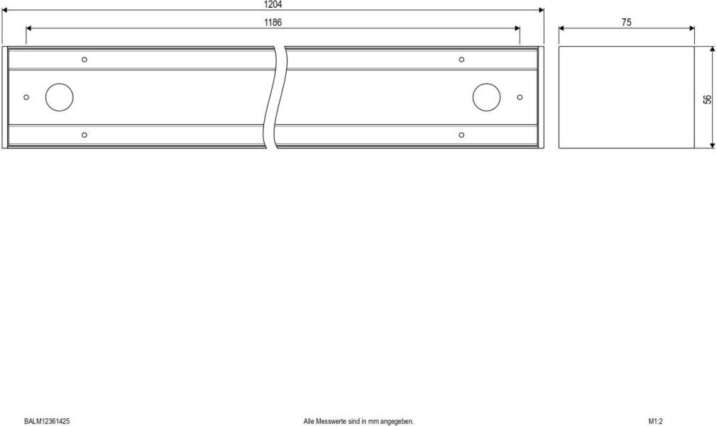 EVN MUNUS LED Anbauleuchte, IP20, 220-240V, 36W, silber (BALM12361425)