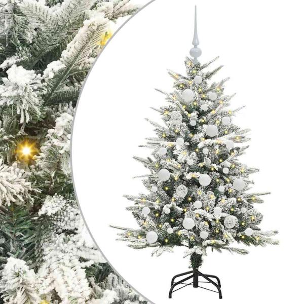 Künstlicher beleuchteter Weihnachtsbaum mit Kugel-Set Grün