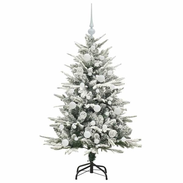 Künstlicher beleuchteter Weihnachtsbaum mit Kugel-Set Grün