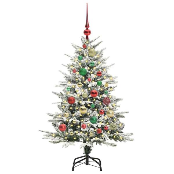Künstlicher beleuchteter Weihnachtsbaum mit Kugel-Set Grün